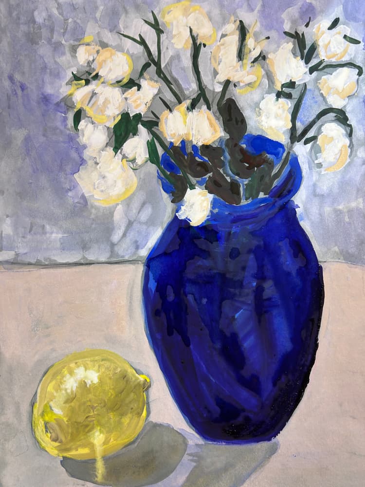 Withered White Flowers