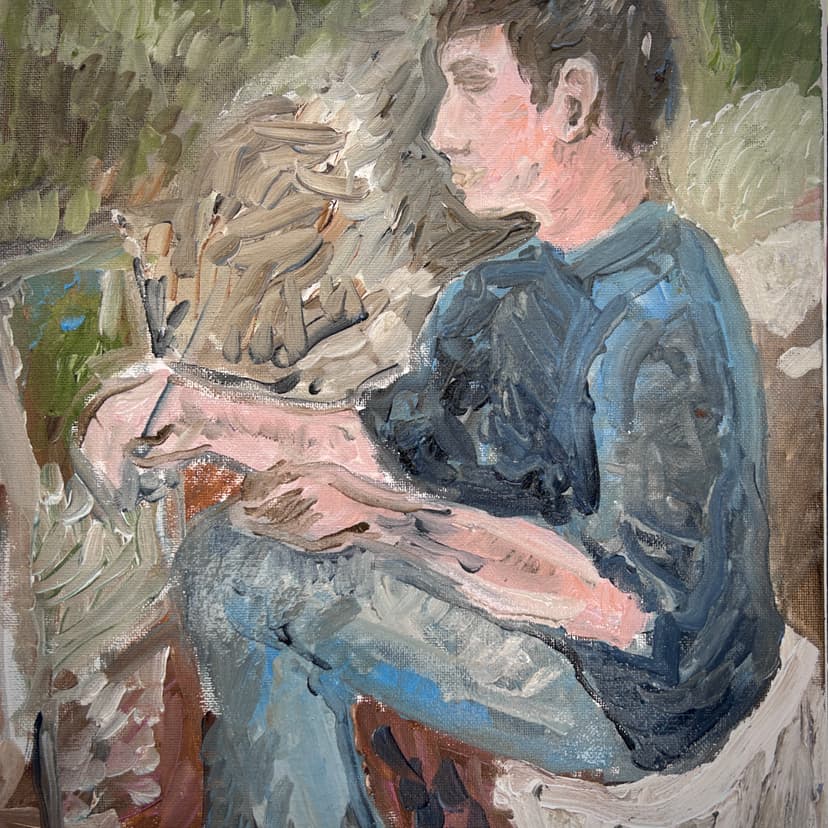 Wes Painting at Willow River, WI